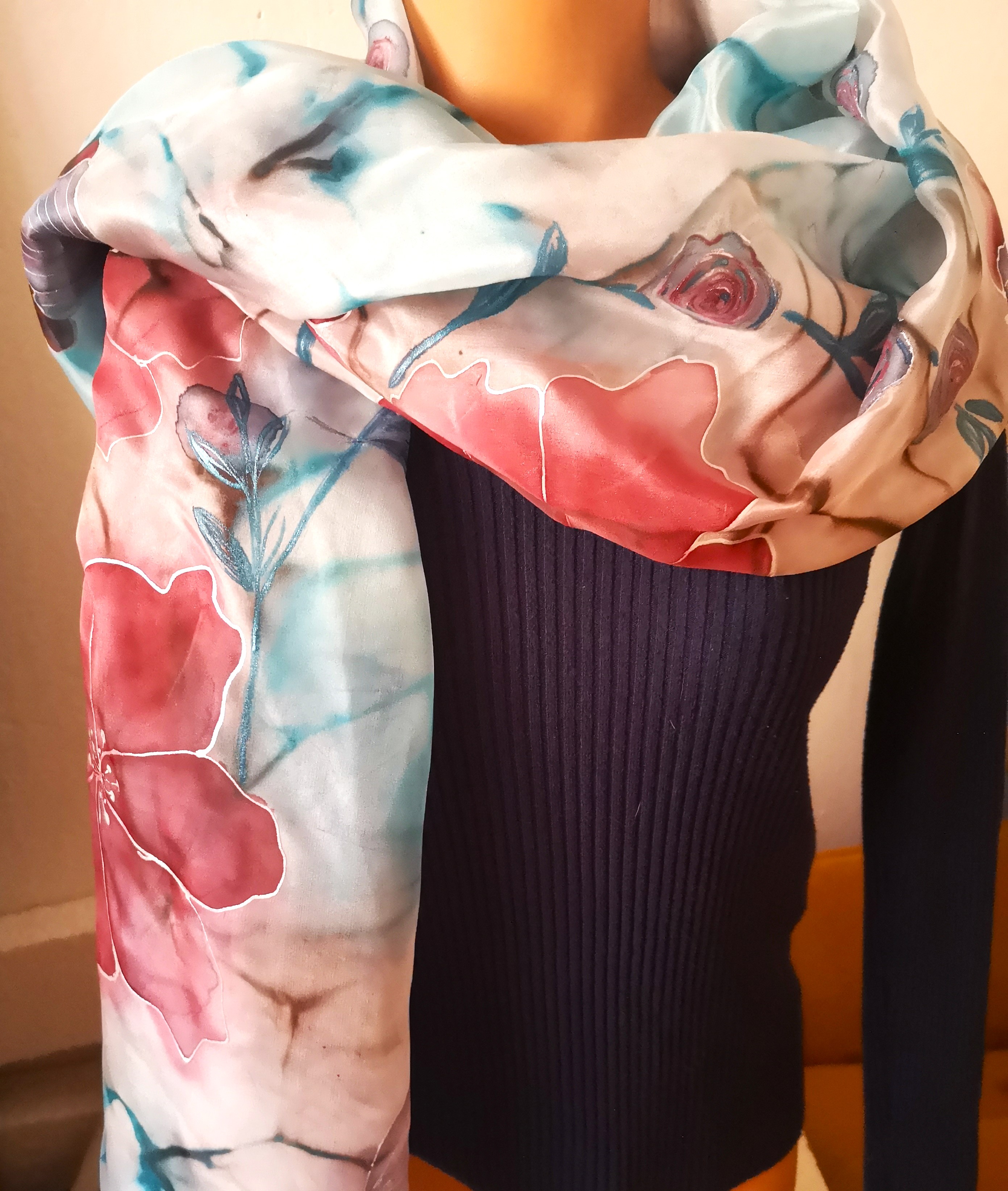 Velký hedvábný šál- pareo  - Svítání