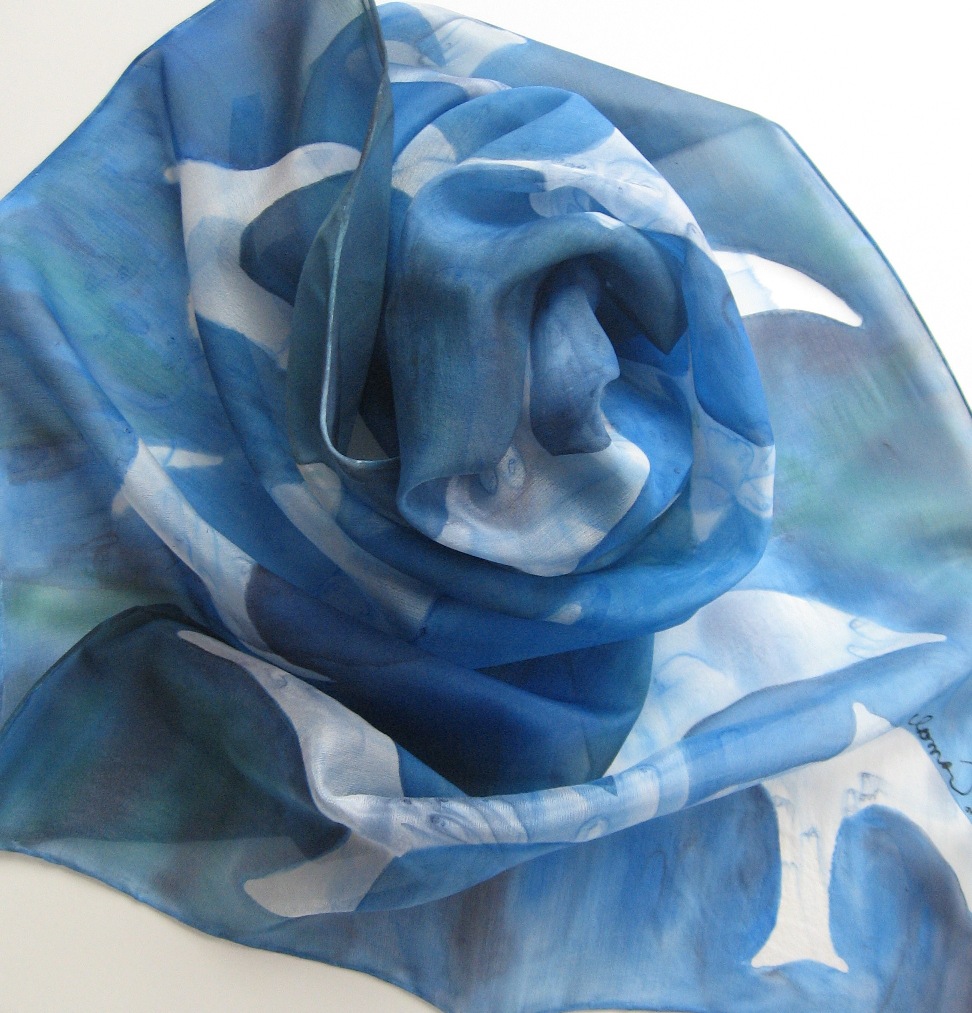 Malované hedvábí, přelet nad mořem 