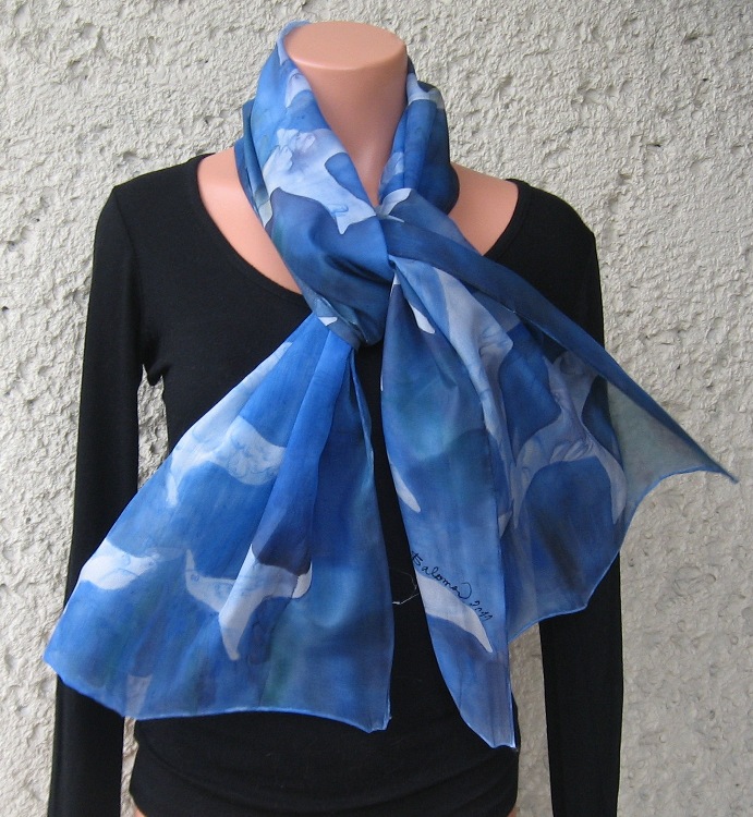 Malované hedvábí, přelet nad mořem 