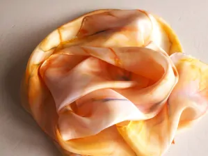 Originální hedvábný šál -  Pampelišková