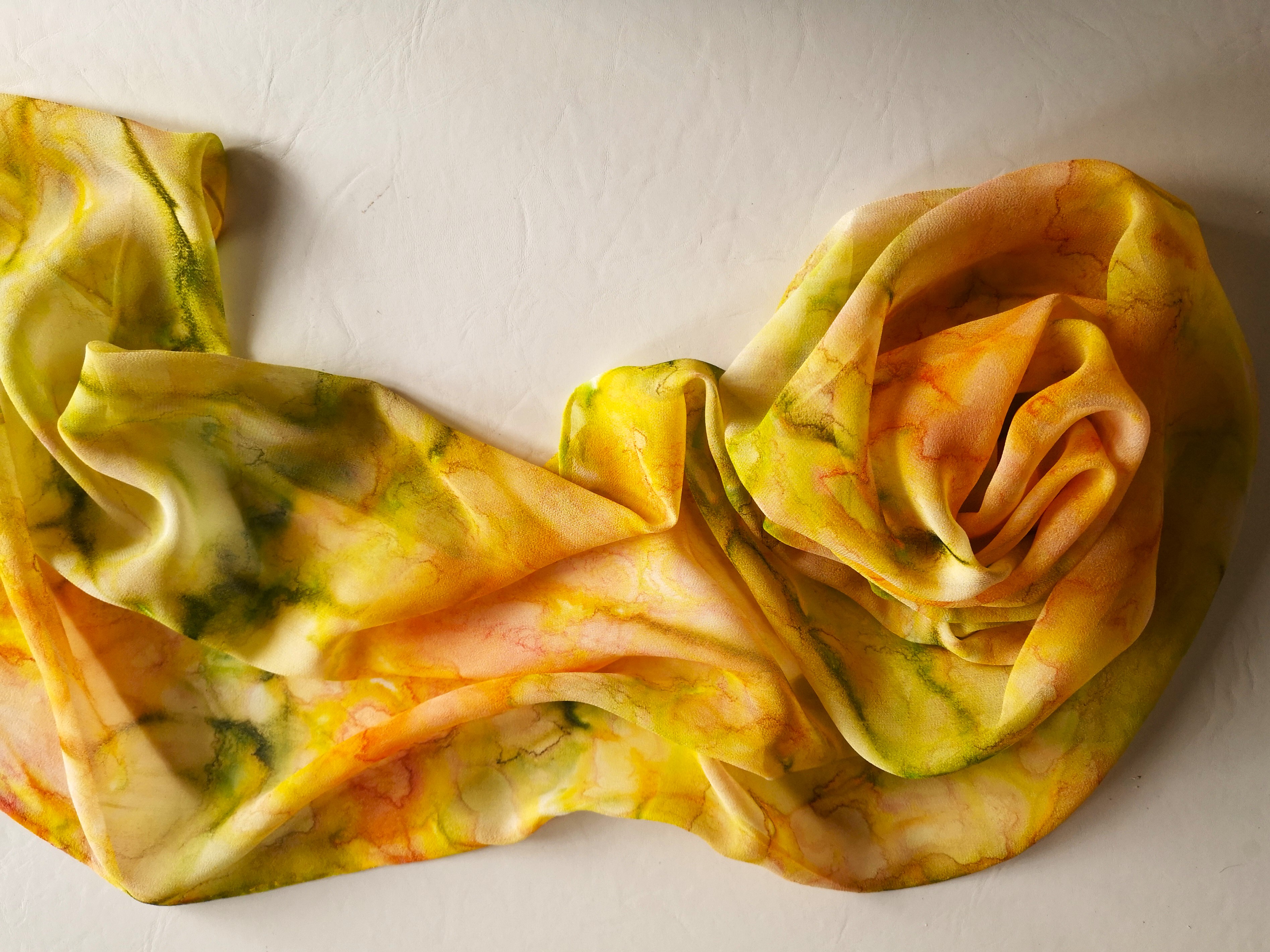 Hedvábná letní šála - Jarní svěžest