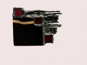 Originální autorská brož - Geometrická