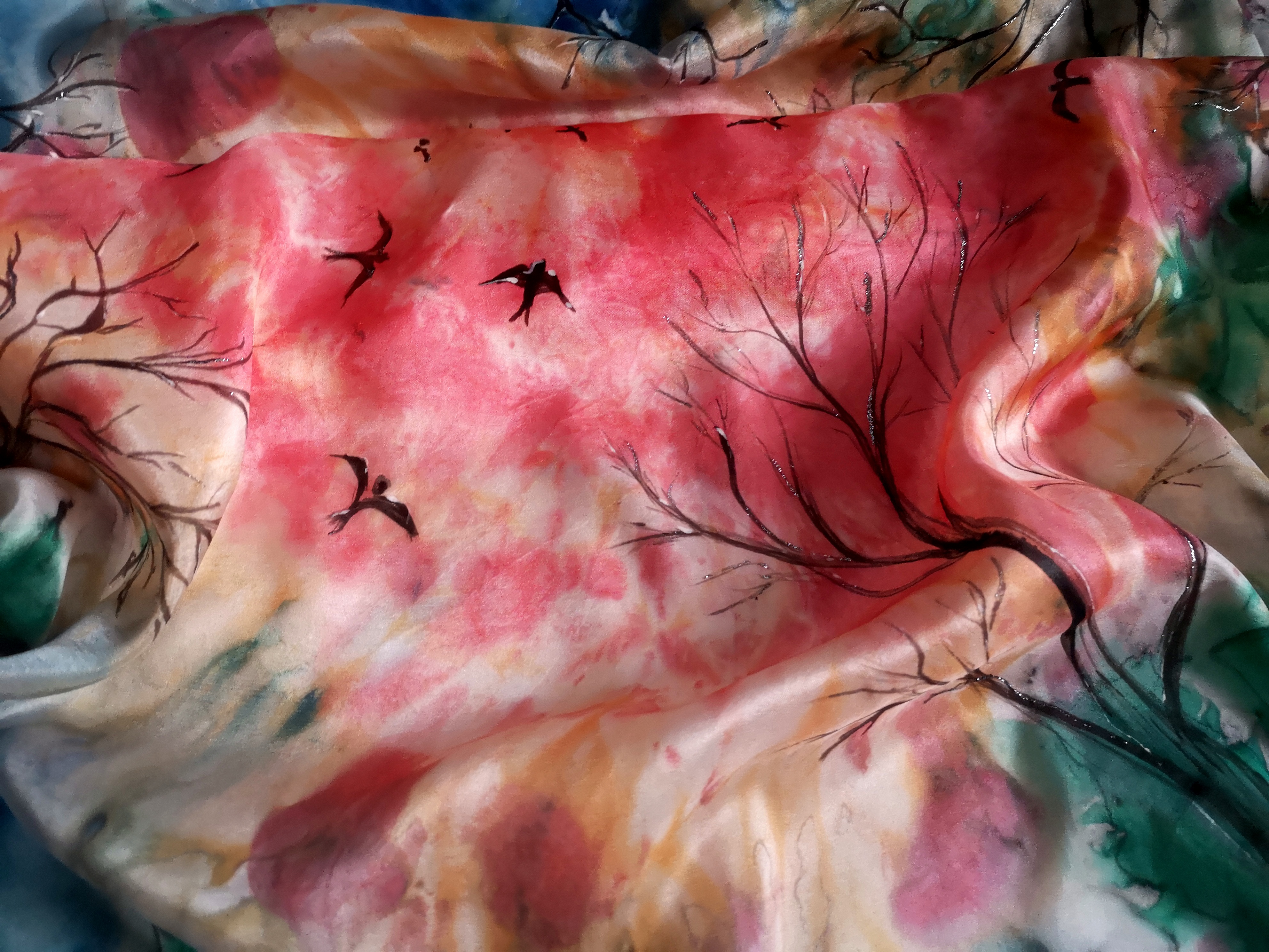 Hedvábný šátek Imagine