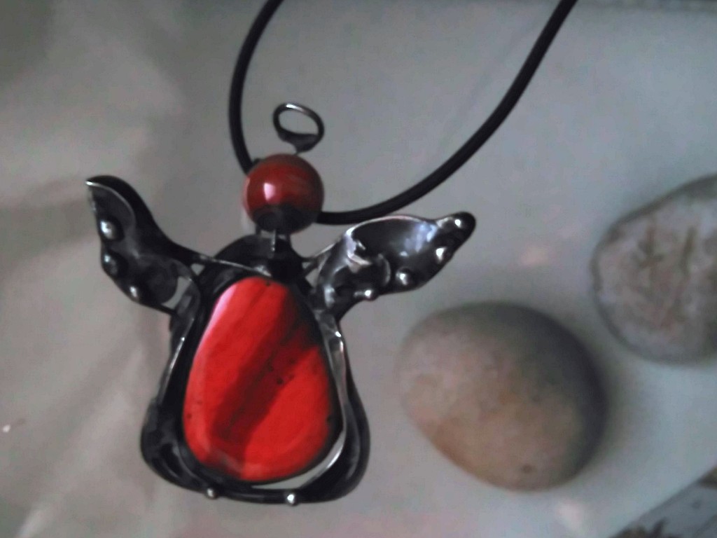 Šperk anděl s jaspiskem