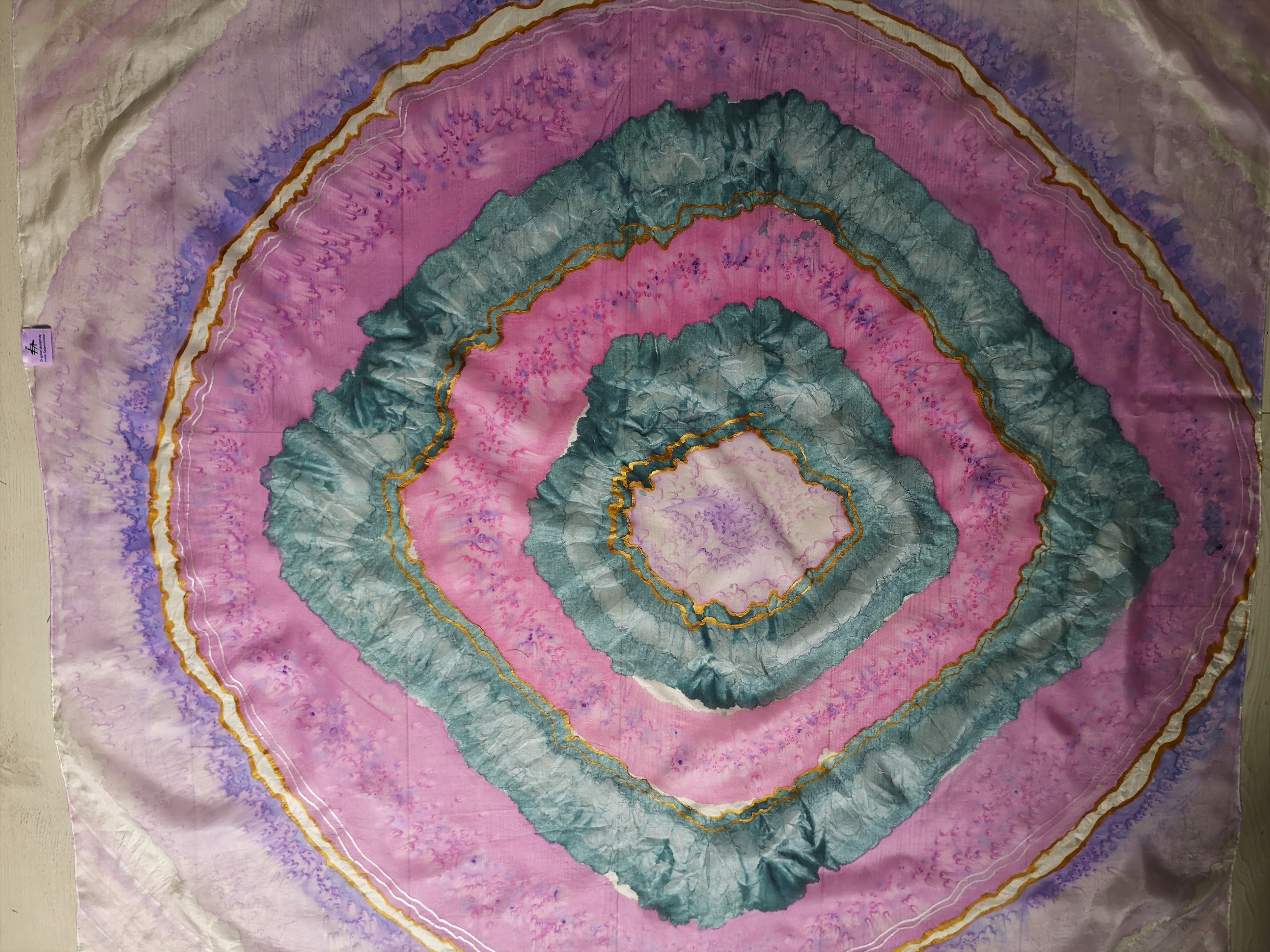 Velký luxusní šátek - Plátek z achátu