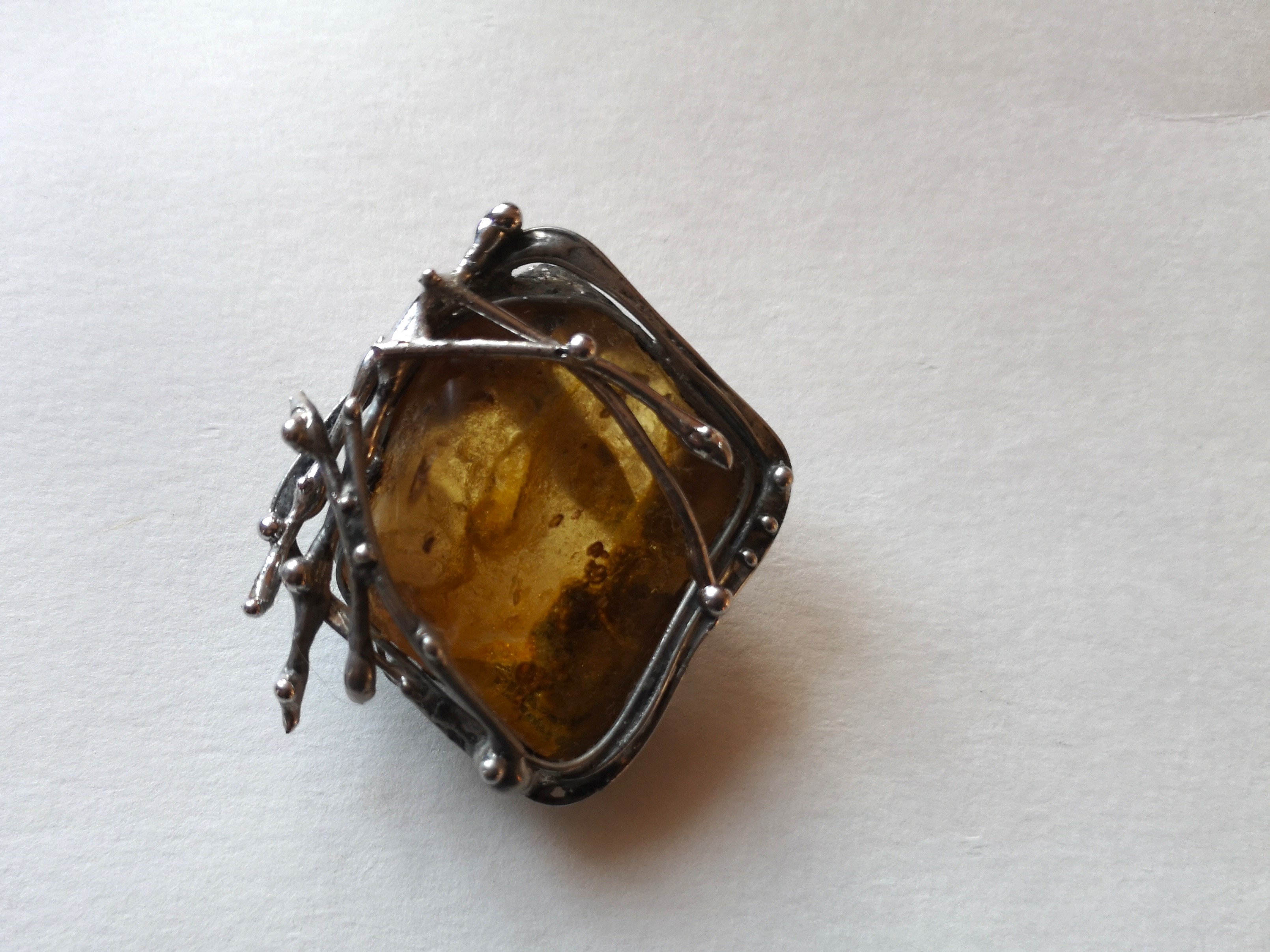 Autorský šperk -  brož Organica