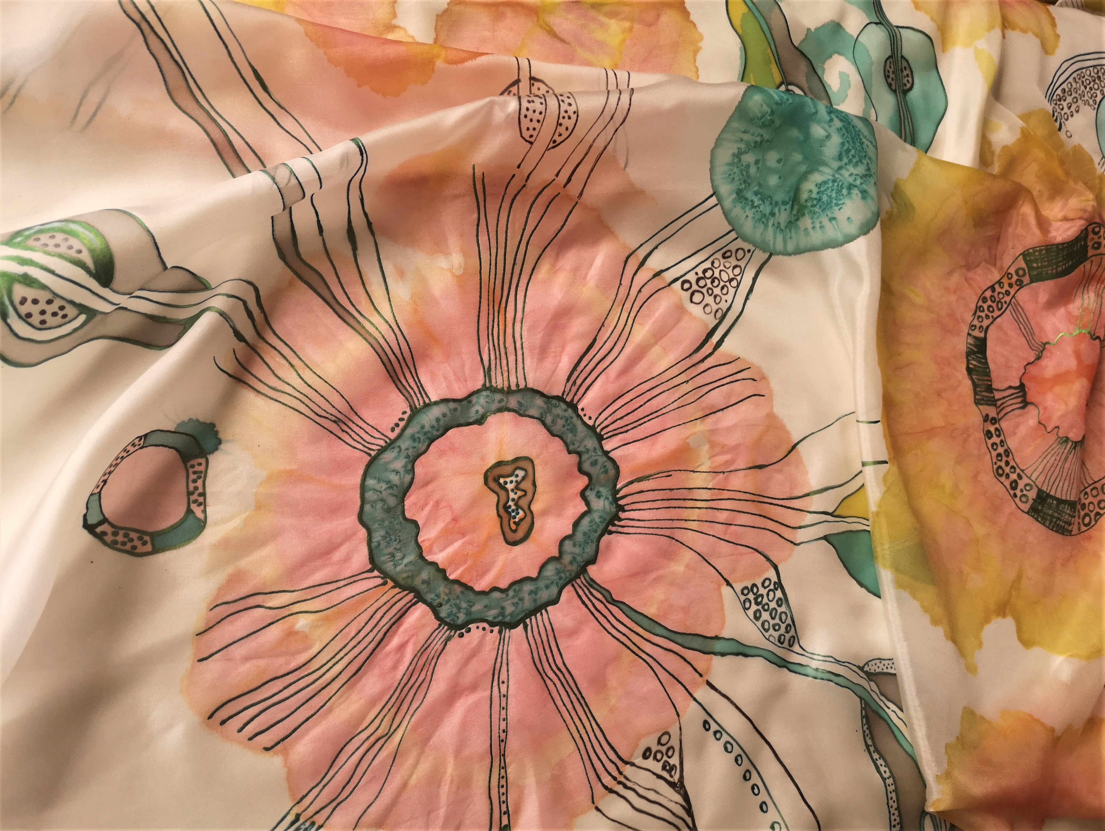 Originální hedvábné pareo - Propojení