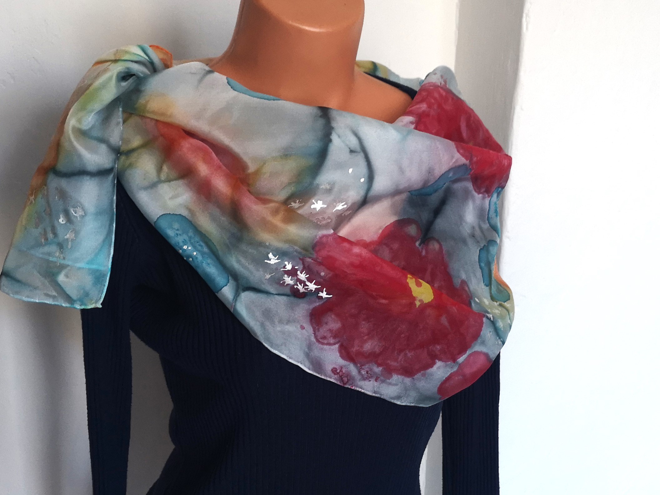 Originální dárek - hedvábí - Veselá, letní