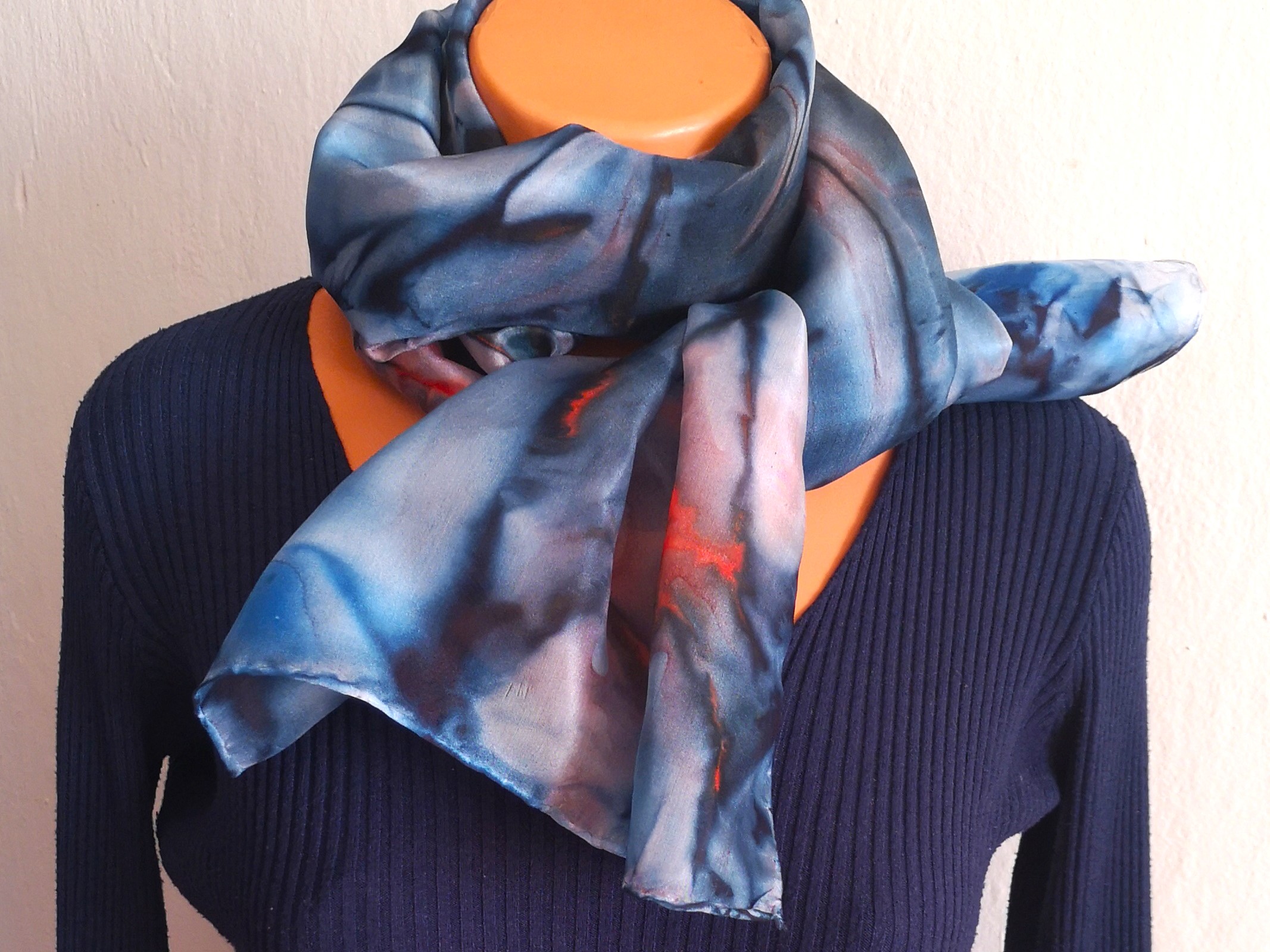 Hedvábný šál - Stmívání s červánky