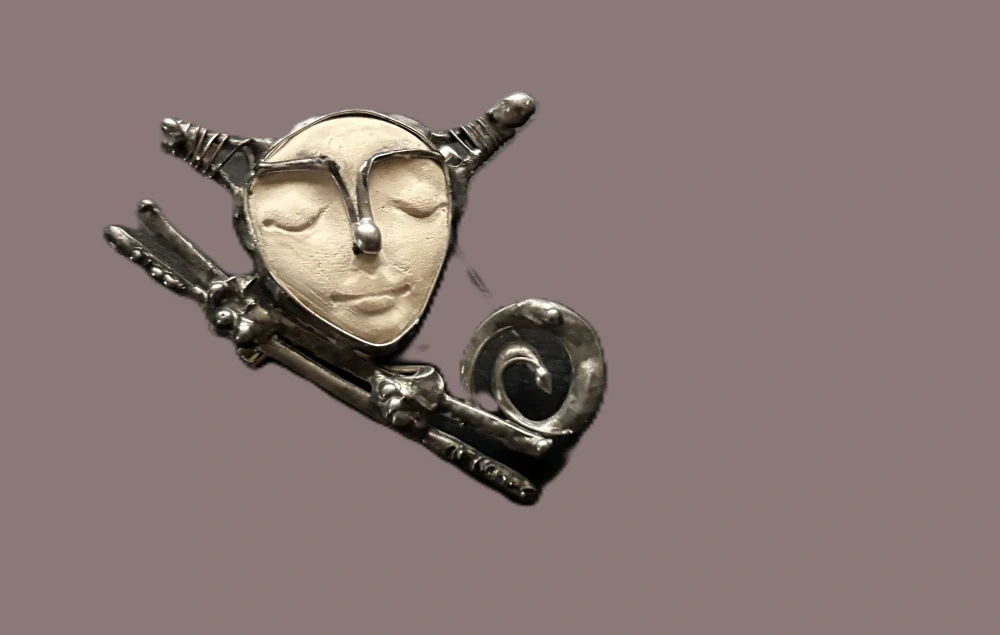 Originální autorská brož - Jsi kočka