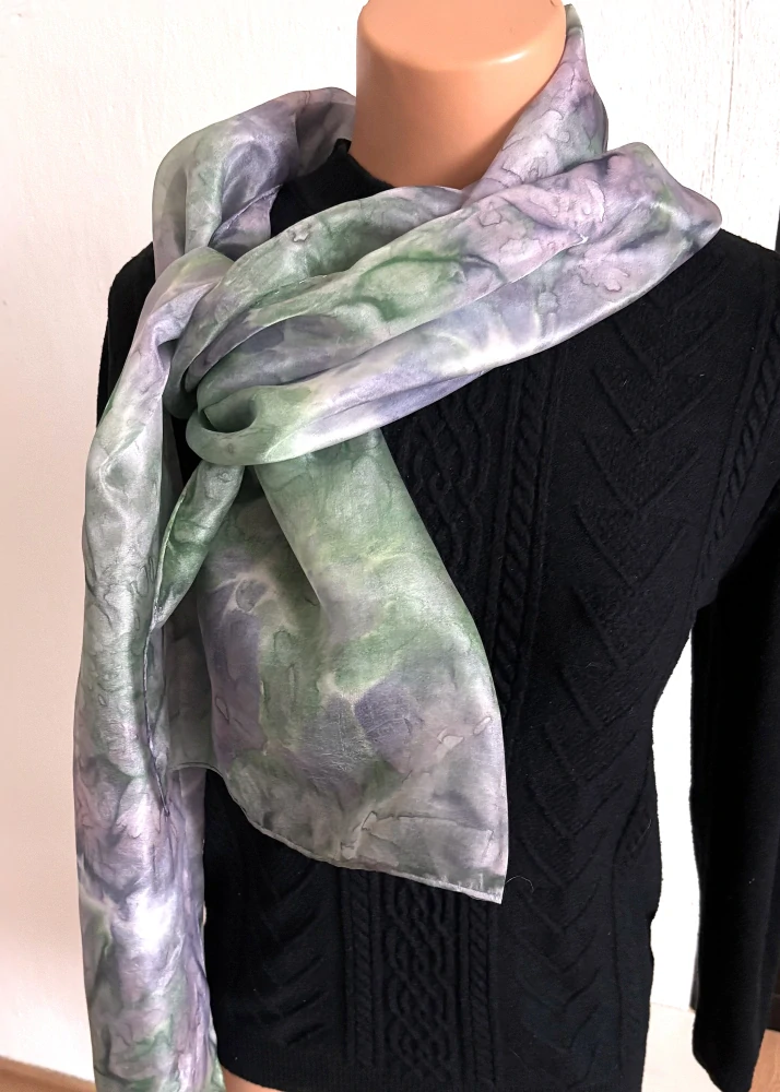 Pánský společenský šál z hedvábí