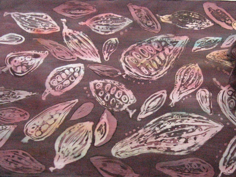 Originální hedvábná šála kakaová