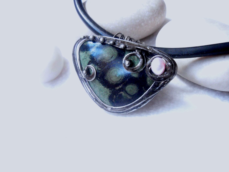 Originální šperk s jaspisem kambaba, ruční výroba
