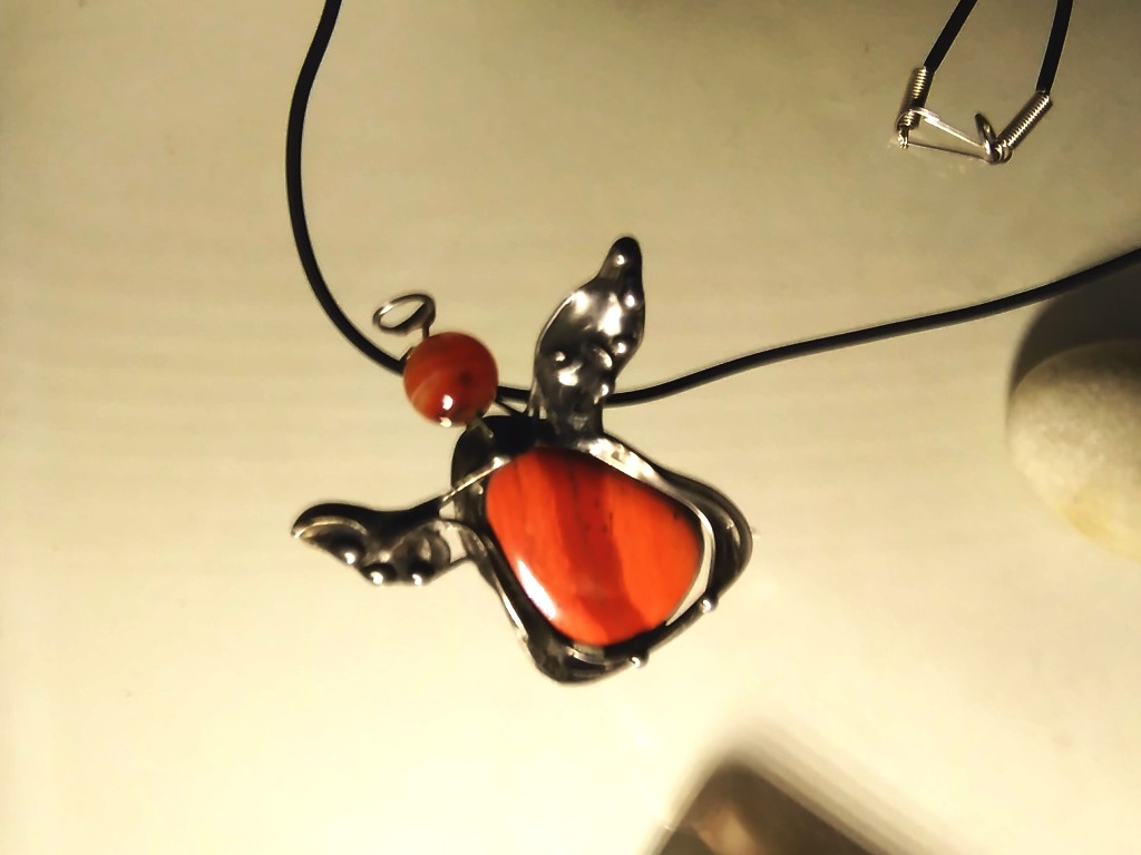 Šperk anděl s jaspiskem