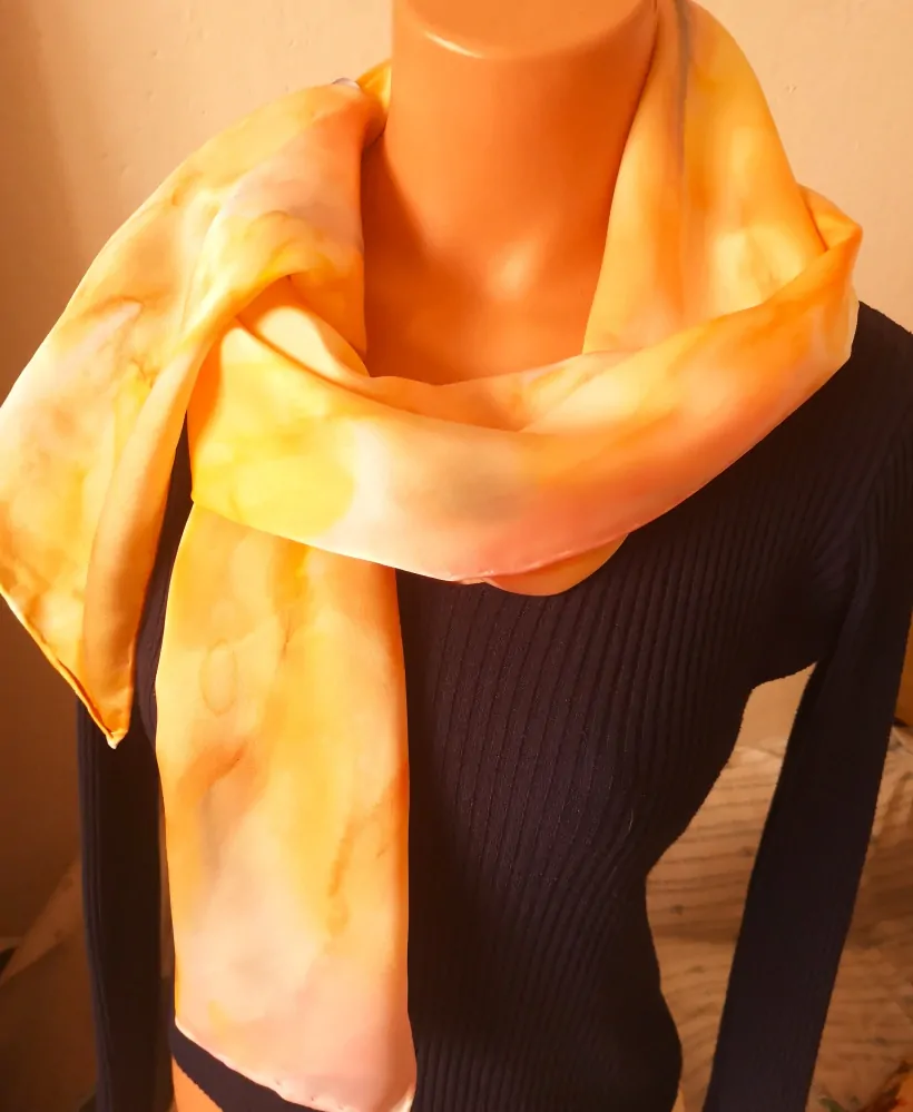 Luxusní hedvábný šál - Pro sluneční paní