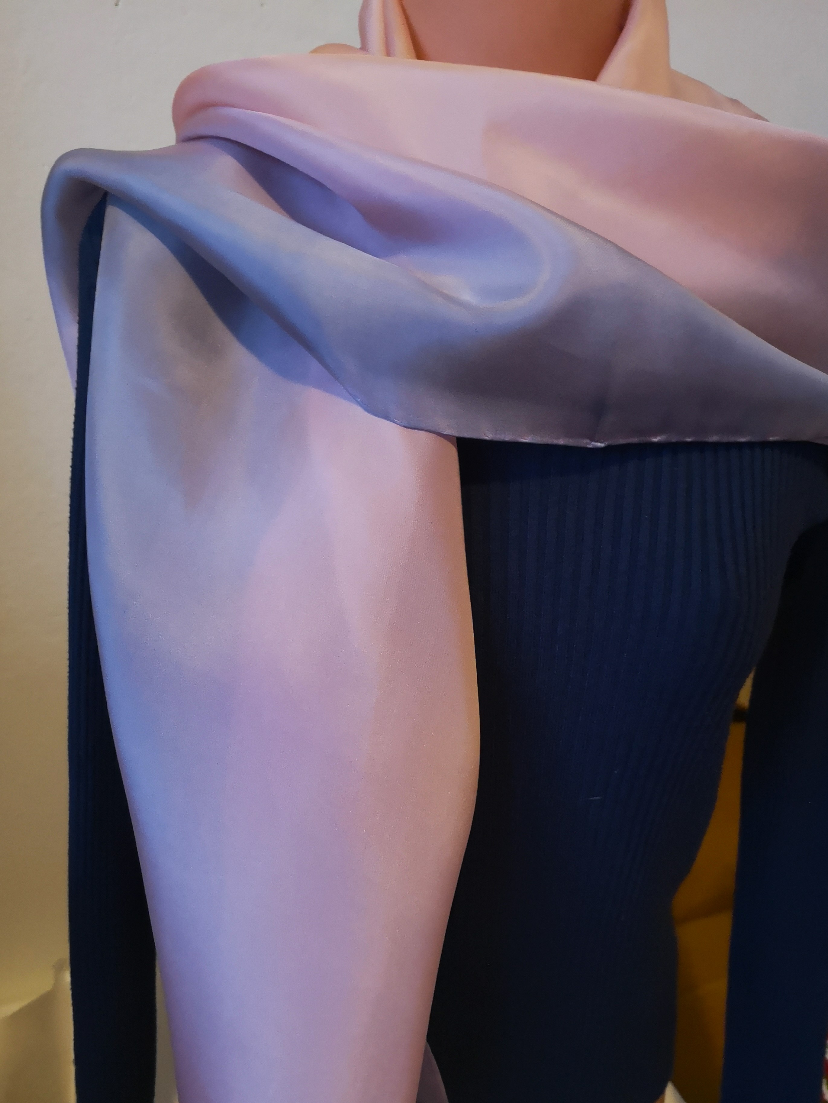 Společenská hedvábná šála - Na ples