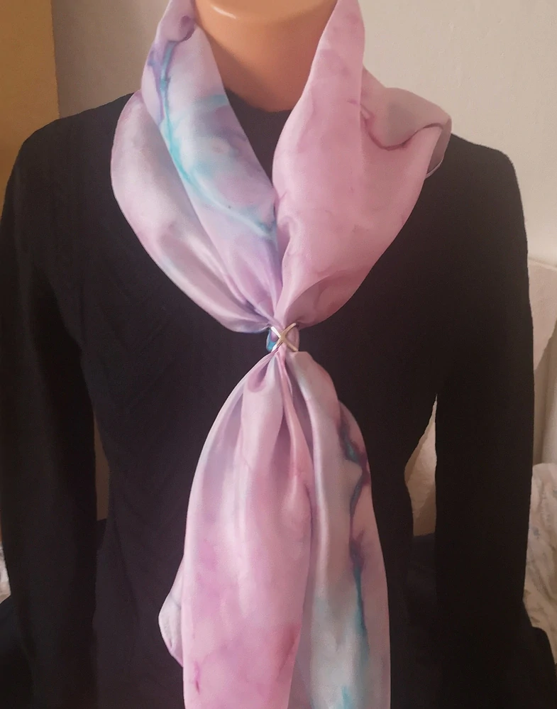 Hedvábná šála - Magenta