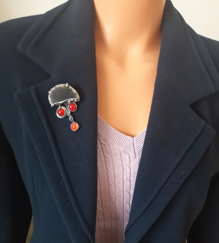 Originální autorská brož - Medůza