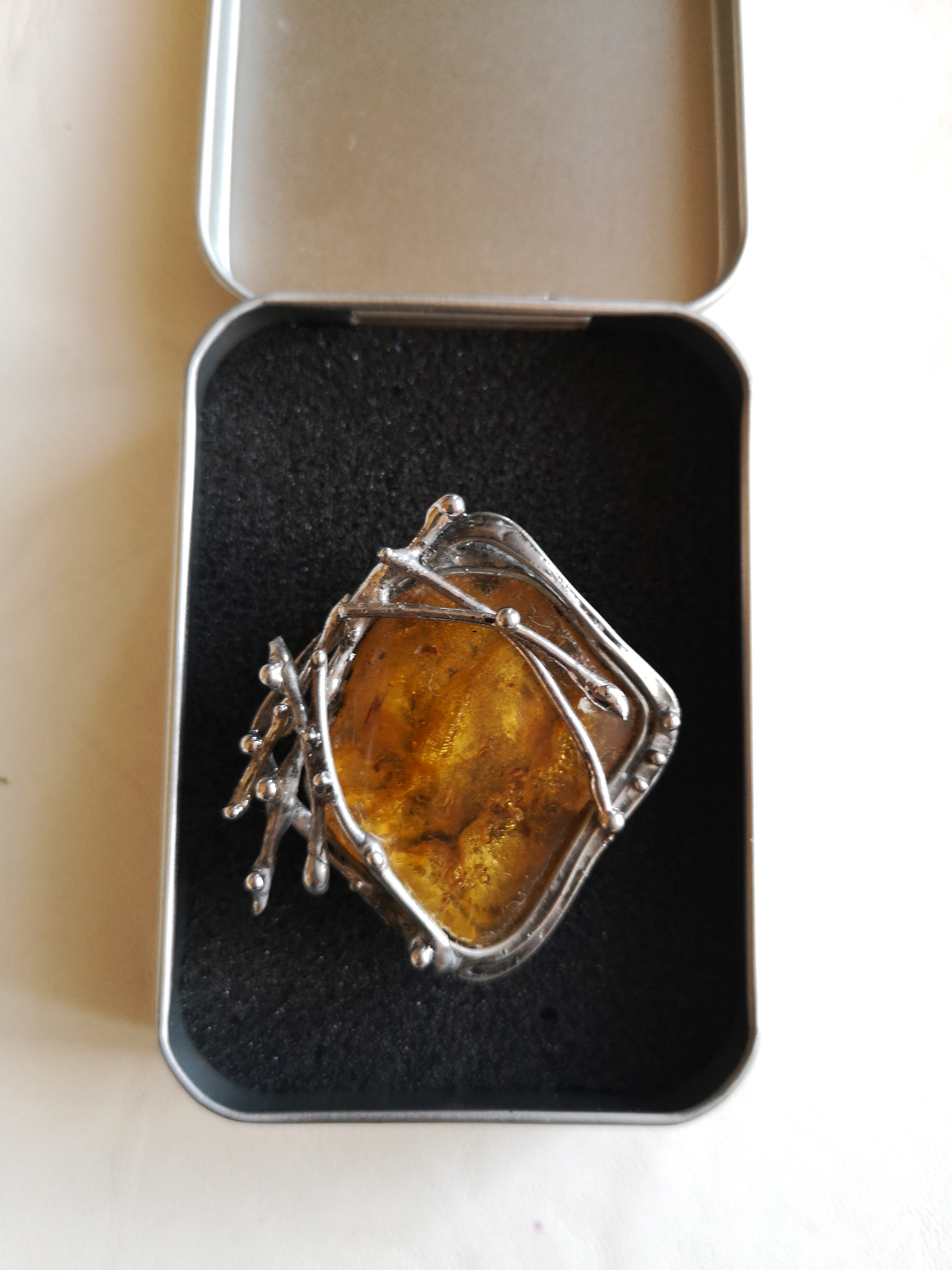 Autorský šperk -  brož Organica