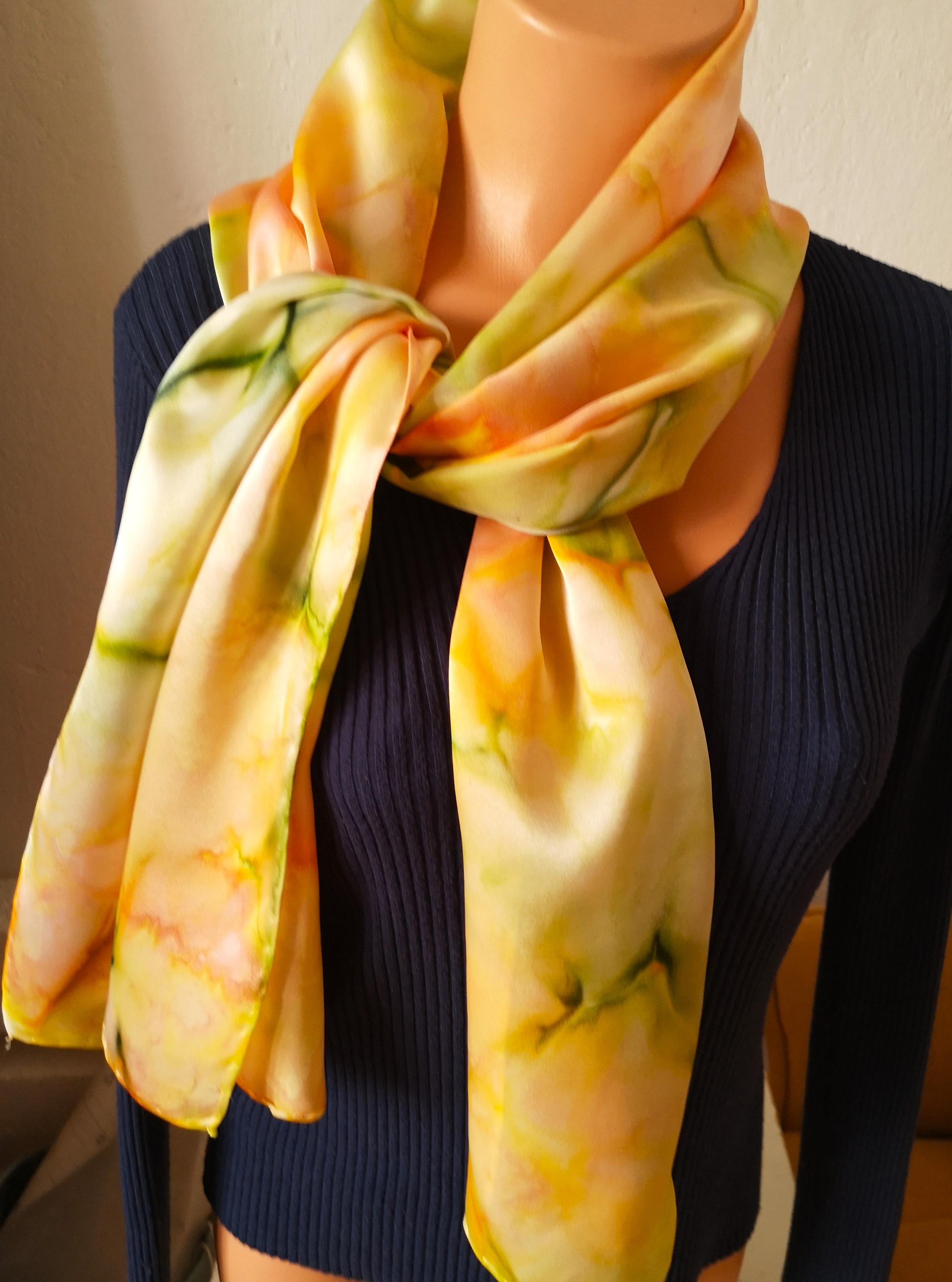 Originální hedvábná šála - Nové začátky