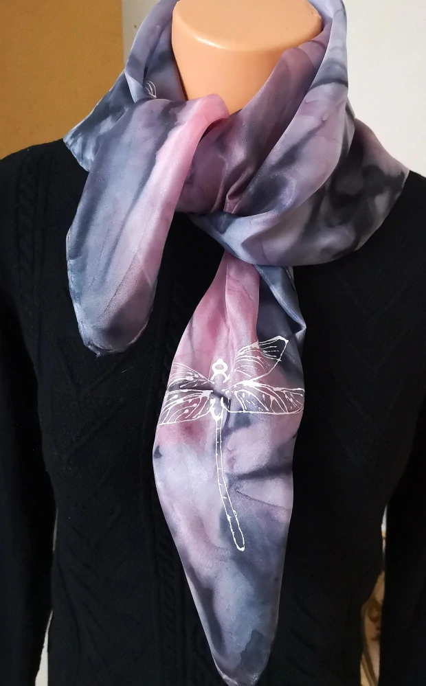 Originální hedvábný šátek- Dva světy