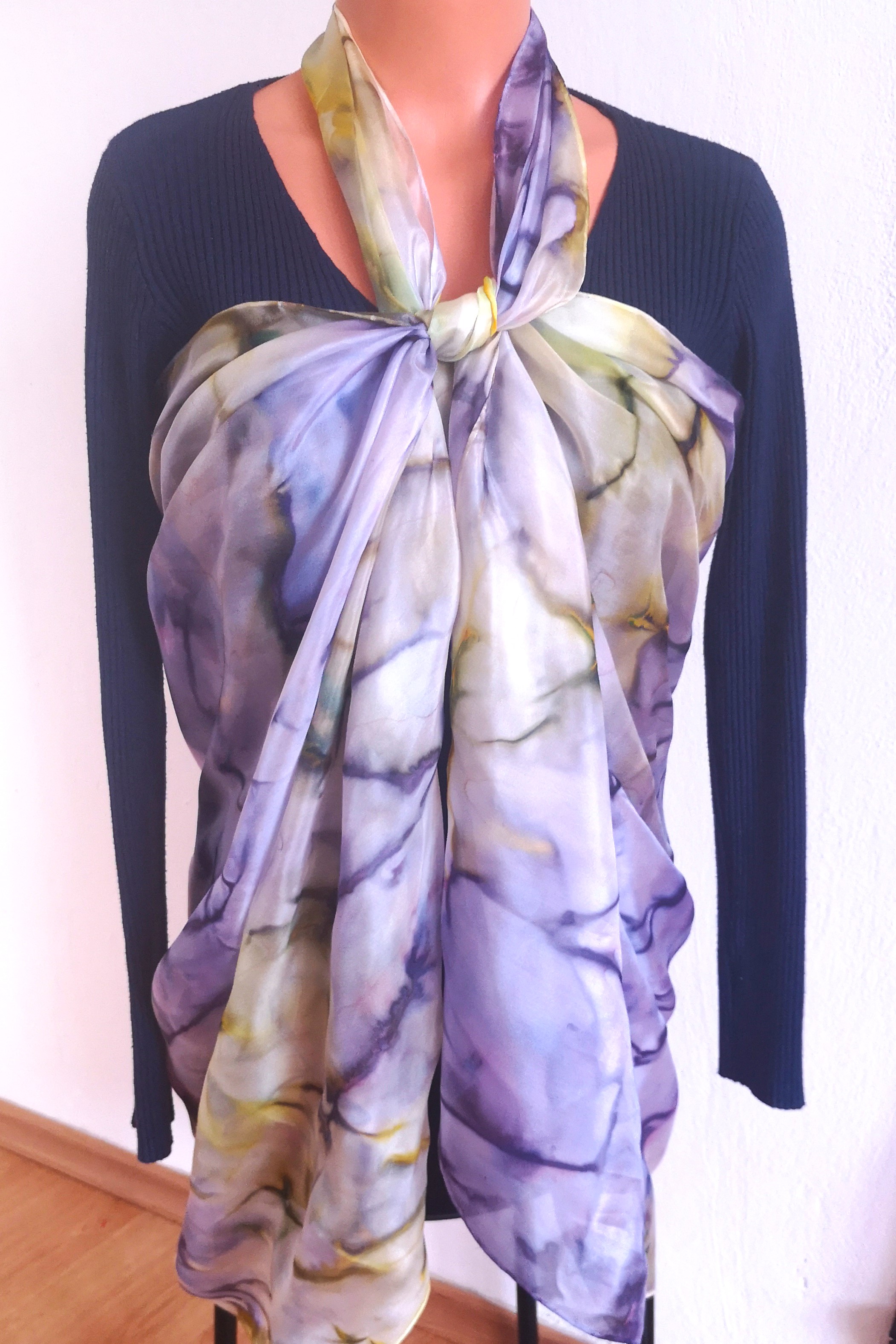 Hedvábné pareo Před letní bouřkou