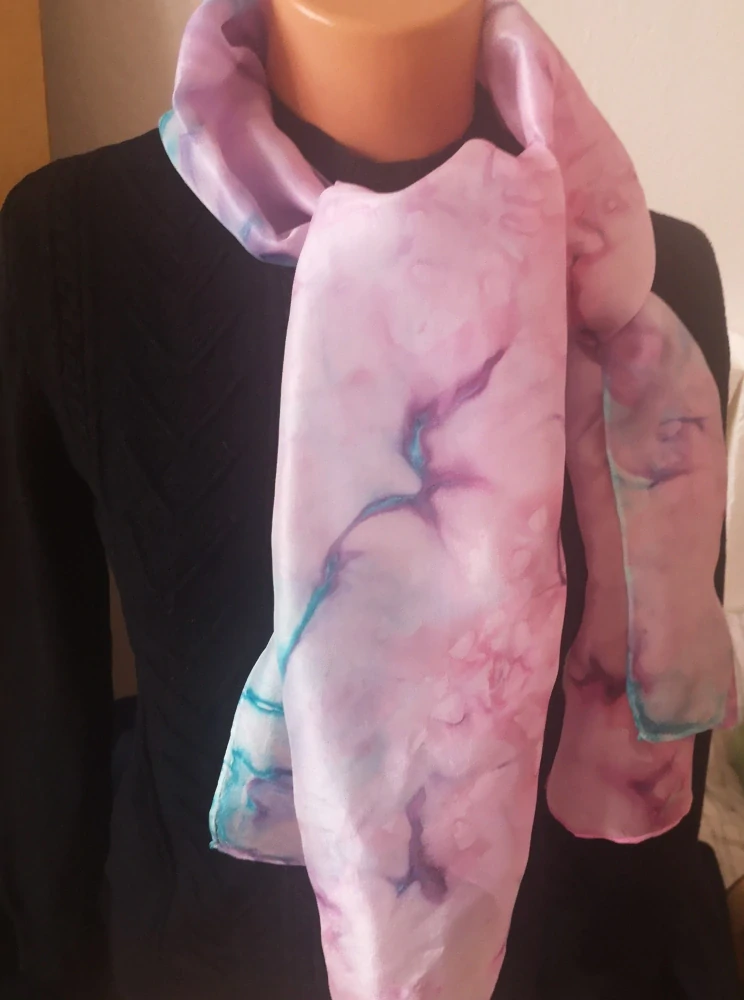 Hedvábná šála - Magenta