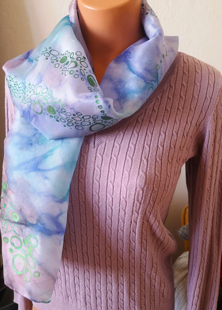 Šála z pravého hedvábí - Organická