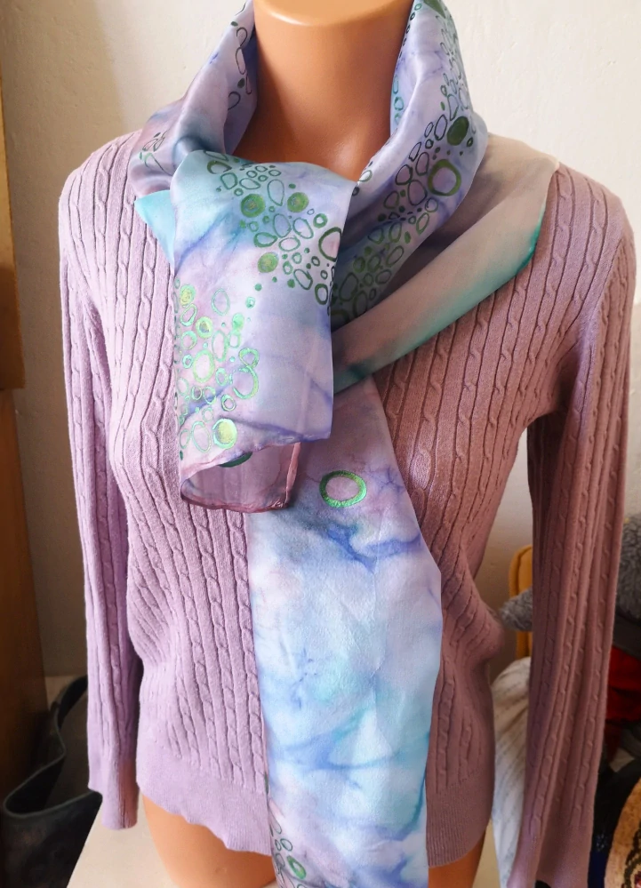 Šála z pravého hedvábí - Organická